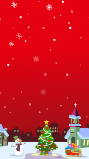 スマートフォン用壁紙 スマホ壁紙 クリスマス ラブ